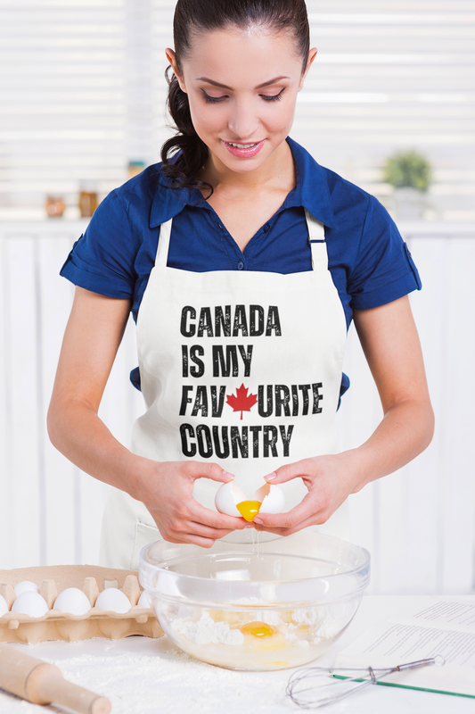Favourite Country White Apron